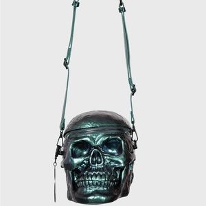 Killstar grave digger skull handbag (green)